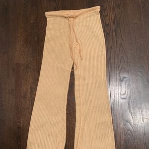 ELLEJAY Lara Pant in Tan Lace